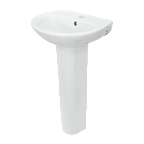 Умывальник "Аттика 48" с отв. (на пьедестал Аттика) Sanita