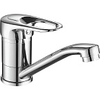 A4504 Смеситель для кухни/умывальника (хром) латунь, d40, излив H=86мм, шпилька  FASHUN (10)