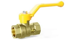 Кран д/манометра шар. GAS 1/2" (М20) РУ16 рычаг LD Pride