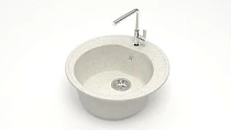 Мойка МАТОВАЯ 3/Q7 (ХЛОПОК) AQUADREAM, круглая, 505x191