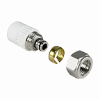 Штуцер переходной комбинированный (цанга) 20/16х2 РТП (30/50)