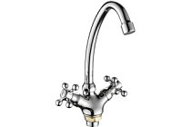 A4119-2 Смеситель для кухни (хром) силумин, гайка  FASHUN (10)