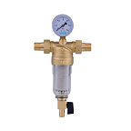 Фильтр 1" д/хол воды с манометром стекло   (VIEIR)(8)   JC156