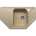 мойка F-10 №302(ПЕСОЧНЫЙ) угловая 800х500