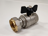 Кран шар. с накидной гайкой 3/4 бабочка Ду20 Ру40 LD Pride (16)