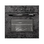 Духовка газоэлектрич. GEFEST ДГЭ 621-01 К53 (59,5х59,8х56,5) цв.черный, рисунок "мрамор"
