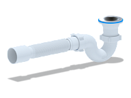 115E Сифон для душевого поддона 1 1/2"*40 (гибкая труба 40/50), АНИ пласт (45)