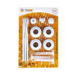 Комплект для подк.радиатора в блистере TAEN 1" х 1/2" с 3-мя кронштейнами