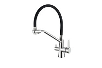 A4382-7 Смеситель для кухни для фильтра d35, латунь, черный  FASHUN 