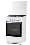 Газ.плита FLAMA RG24022W (еврогор,газ-конт. полный,хоз.отсек,мет.крышка,пров.реш)(АРТ217)