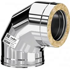 Сэндвич-колено 90* КРАФТ ГАЗ-50 (316/0,5/304/0,5) d200х300