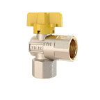 Кран ГАЗ шар 1/2  г/г бабочка угловой VIEIR VRQ214-01