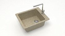 Мойка МАТОВАЯ 8/Q5 (ПЕСОЧН) AQUADREAM, прямоуг, 425х500х195