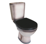 Унитаз-компакт "Соло" черный (гориз, нижн, сид, 2кн.арм.) ROSA (г. Киров)