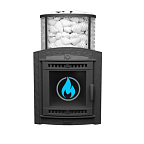 Печь банная "Атмосфера L" сетка нержавейка с газовой горелкой