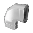 Колено 90* КРАФТ Овал (316/0,5) 100х200 бол.