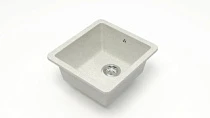 Мойка МАТОВАЯ 27/Q15 (БЕЛЫЙ ГРАНИТ) AQUADREAM, прямоуг, 463х433х213   OFF
