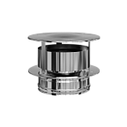 Оголовок с ветрозащитой (430/0,5 + нерж) ф115х200