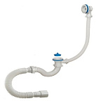 70089-А Сифон д/ванн 1 1/2*40 (пласт. чашка d70мм, перелив, г/т 40*40/50), ОРИО (30)