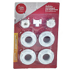 Комплект монтажный ДУ15 7 предметов (БЕЗ кронштейн.) д/ал/бимет, блистер (Ogint)(40шт)