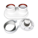 Адаптер моноблочный универсальный 60/100 - 80/80  Camino