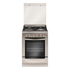 Газ.плита GEFEST ПГ 6100-02 0004 (85х60х60) стол и фасад из нерж.стали, стеклянная  крышка