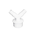 5250-А Адаптер для подключения слива с двумя отводами (вход 20/22мм, выход 50мм), ОРИО (10)