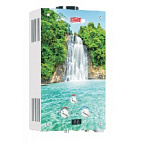 Газовая колонка ЛАРГАЗ декор 10 л. ЗЕЛЕНЫЙ ВОДОПАД XD