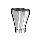 Переход с круга (П) на овал (М) 0,33м КРАФТ Овал (316/0,8) 100х200 d115 