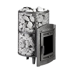 Печь банная "Атмосфера L" короткий топливный тоннель сетка   нерж.