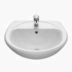 Умывальник СОНАТА с переливом крап на белом (28)