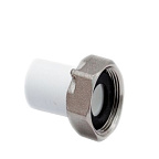 Штуцер для присоединения счетчика воды  20х3/4 БЕЛЫЙ РТП (320/40)