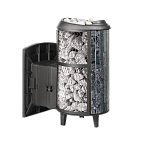 Печь банная "Атмосфера L" комбинированная сетка-ламель "Пироксенит"