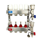 Коллектор VR113-04А с расх. 4 вых. БЕЗ кранов НЕРЖ (5)