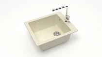 Мойка МАТОВАЯ 8/Q2 (БЕЖ) AQUADREAM, прямоуг, 425х500х195