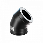 Сэндвич-колено 45* КРАФТ Стандарт-50 Керамика Термоэмаль (316/0,8) d120х220