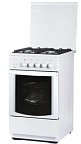 Газ.плита FLAMA FG24210W (4-х комф,стекл.крыш,чугун.реш,подсв,эл.розжиг,газ.контроль дух) (АРТ 220)