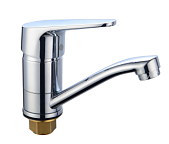 B8282-14A См-ль д/кухни лат, корот.поворот.излив, диам.40, гайка, Boou (12)