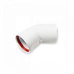 Колено алюминиевое 45* d 80мм (папа/мама) 