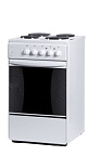 Эл.плита FLAMA АЕ1403 W (4-х комф,б/щит,подсветка)  (АРТ 055)