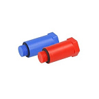 Заглушка длинная 1/2 пластик, СИНЯЯ РТП