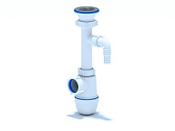 0300C Сифон для мойки 1 1/2"*40 (отвод для стиральной машины), АНИ пласт (45)