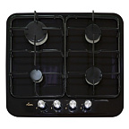 Варочная панель газ. FLAMA ВG5421-B (эмал.металл,проф.реш,автороз,полож-е малое пламя)(АРТ.371)